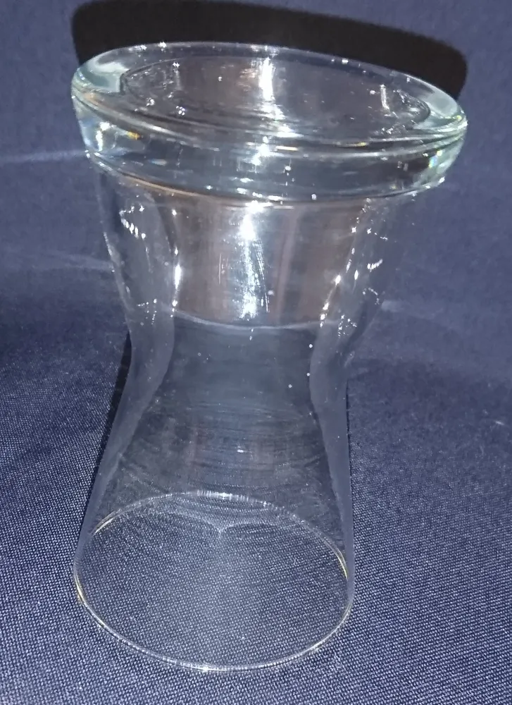 KLEINE BLUMENVASE - Press- / Hartglas, Klares Modernes Tulpen Form Design Dekor