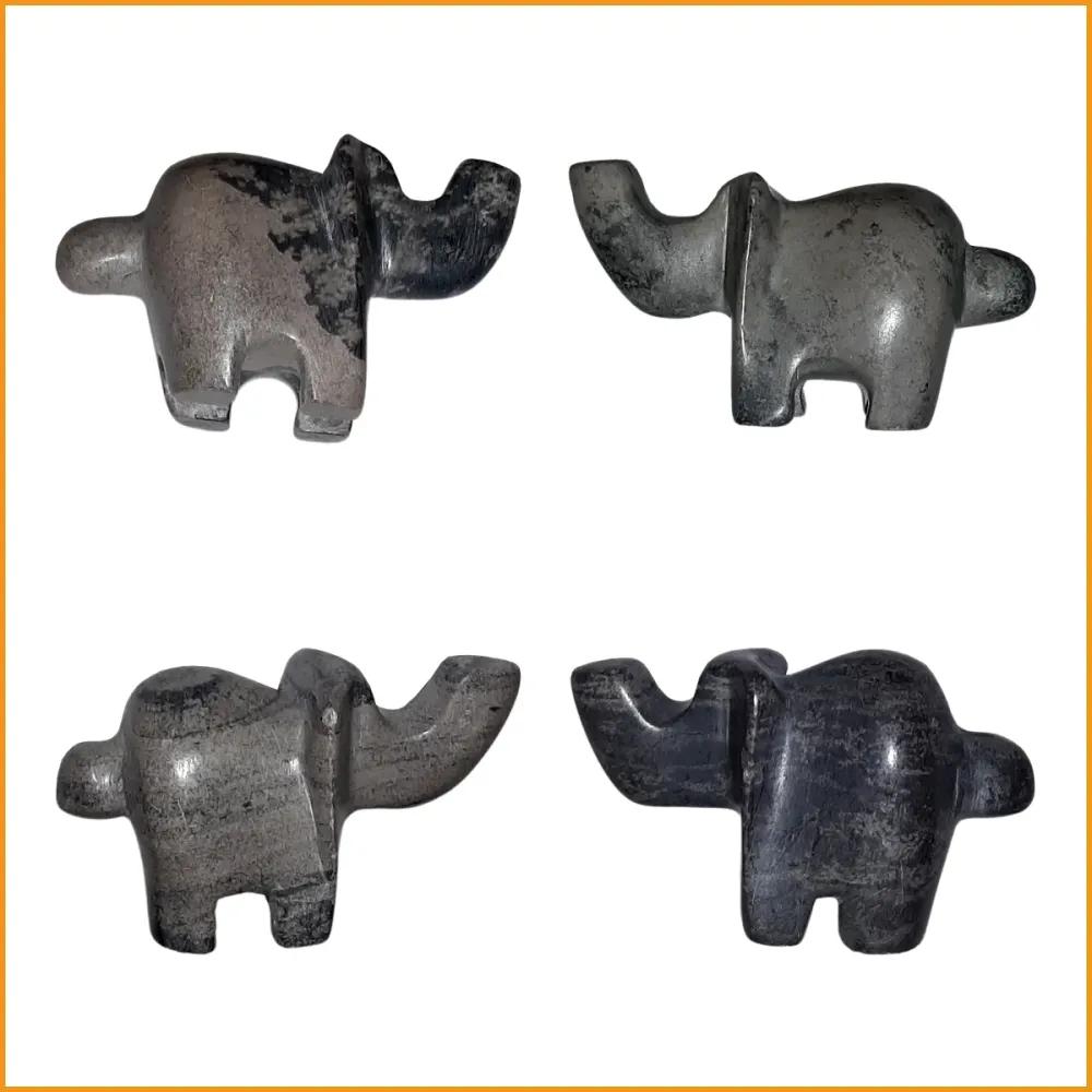 Kleiner ELEFANT Speckstein - Mini Figur - Handarbeit aus Stein