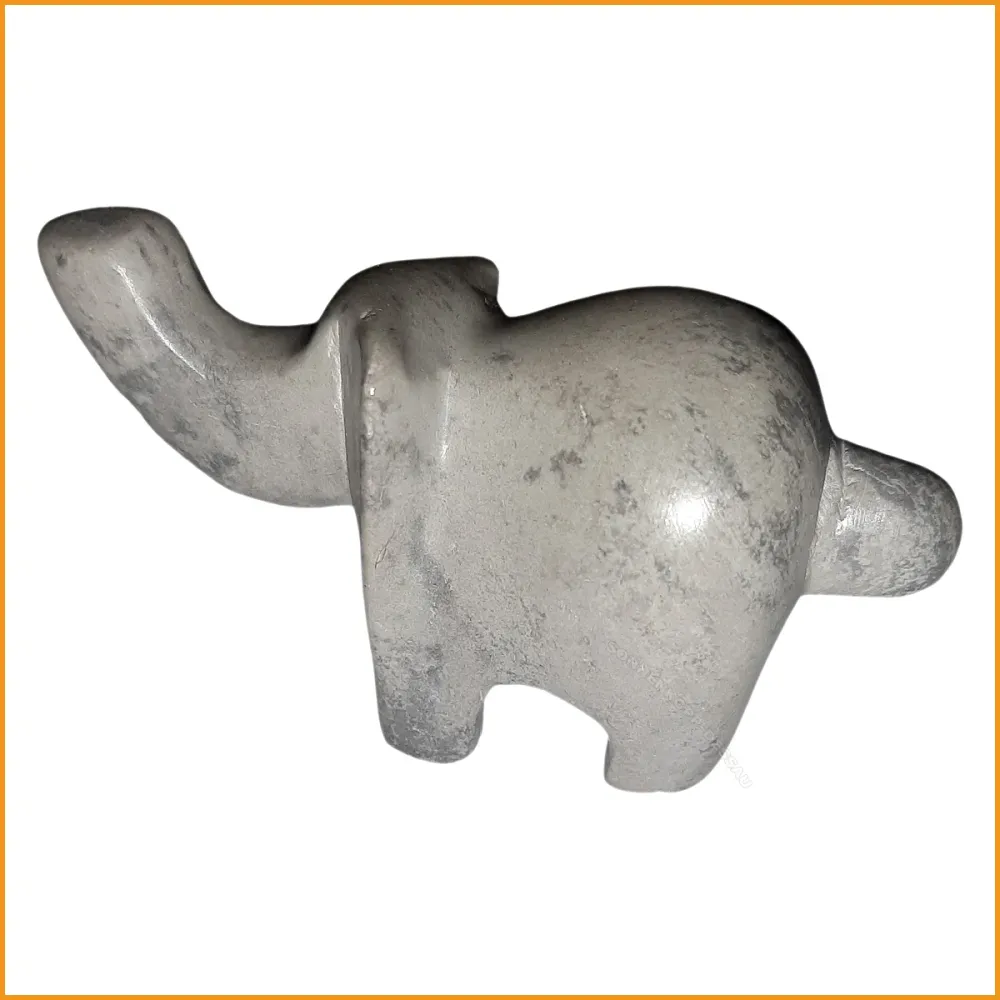 Kleiner ELEFANT Speckstein - Mini Figur - Handarbeit aus Stein