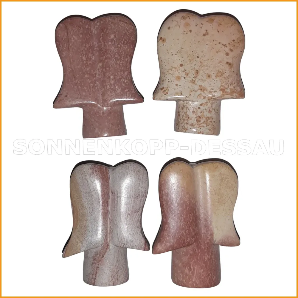 Kleiner SCHUTZENGEL aus Speckstein - Handarbeit aus Stein - fairer Handel - 5,5cm