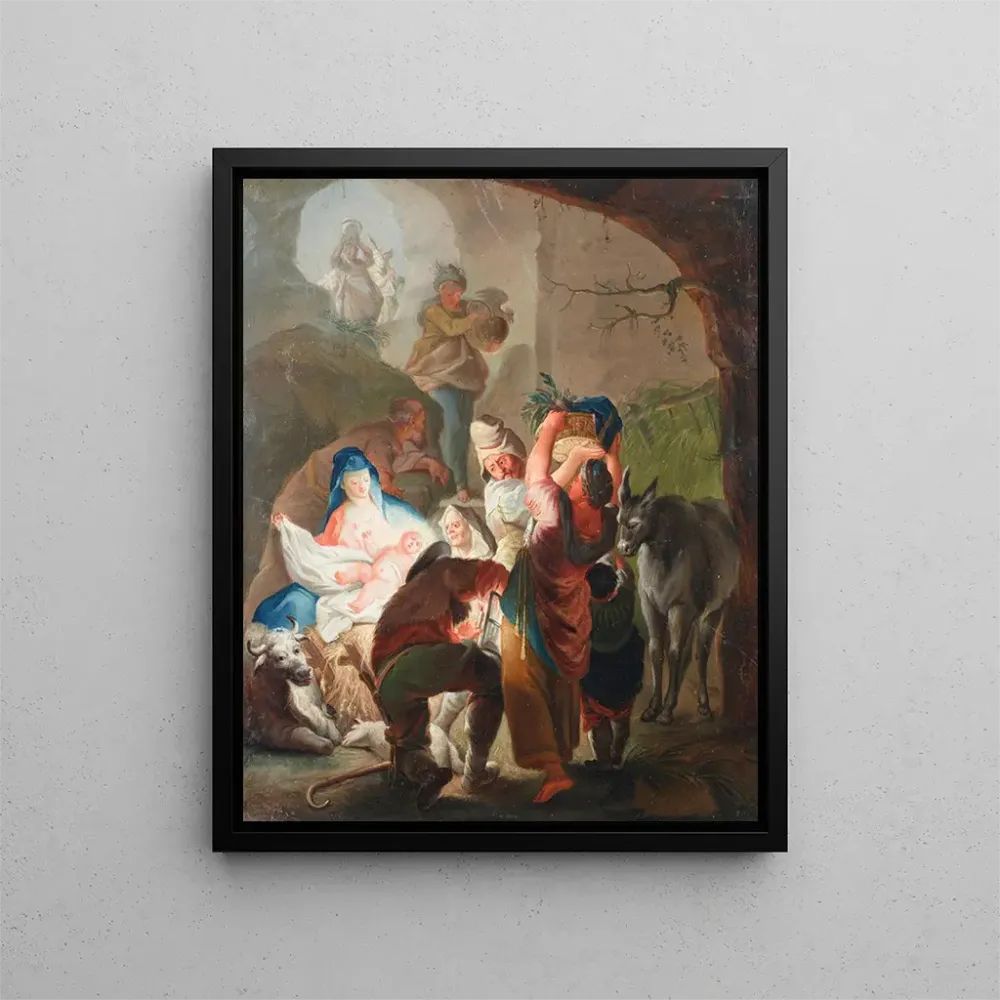Kunstdruck Anbetung der Hirten - Nach Johanna Evangelista Holzer | Kunstdruck