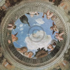 Kunstdruck Andrea Mantegna - Camera degli sposi 95x95cm