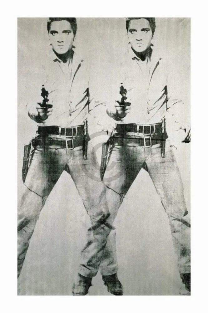 Kunstdruck Andy Warhol - Elvis 1963 Double 60x90cm