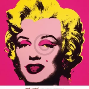 Kunstdruck Andy Warhol - Marilyn MonroeHot Pink 65x70cm