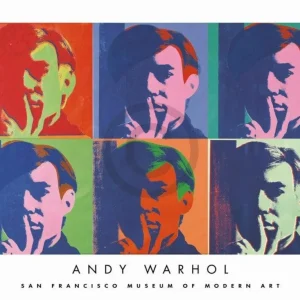 Kunstdruck Andy Warhol - Set Six Self-Portraits 86x66cm