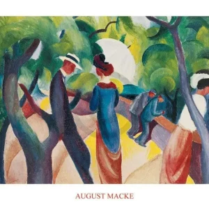 Kunstdruck August Macke - Promenade 80x60cm