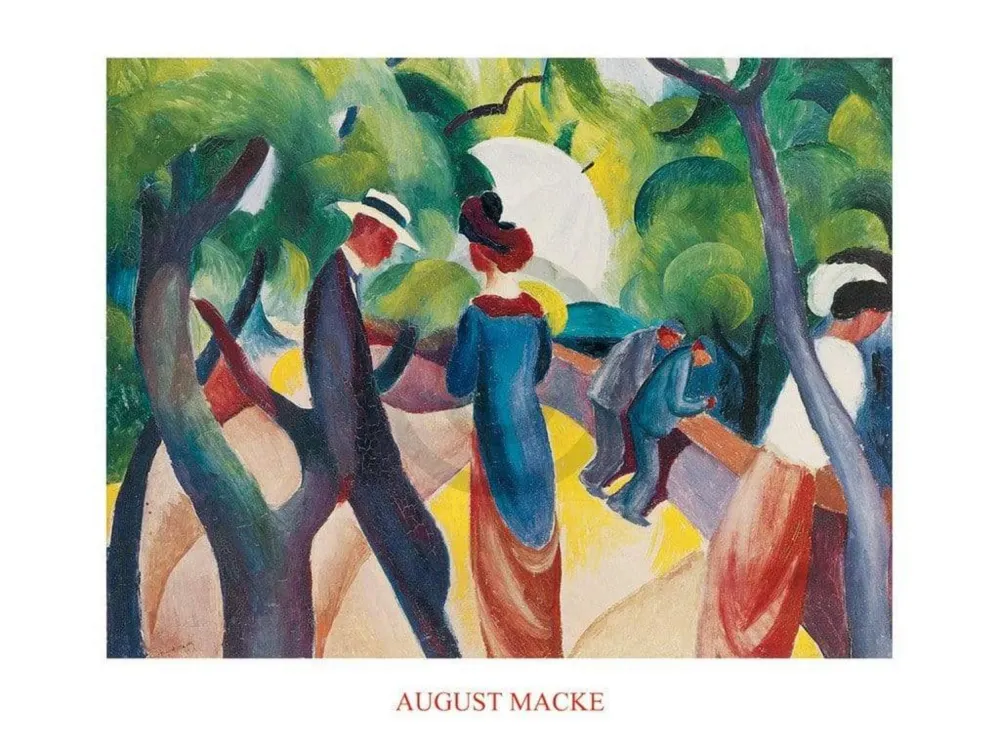 Kunstdruck August Macke - Promenade 80x60cm