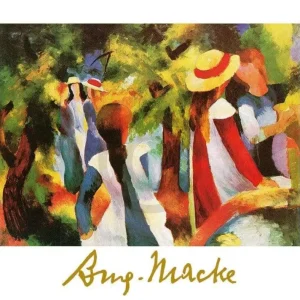 Kunstdruck August Macke - Ragazze sotto gli alberi 70x50cm
