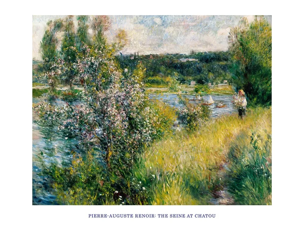 Kunstdruck Auguste Renoir - Seine at Chatou 80x60cm