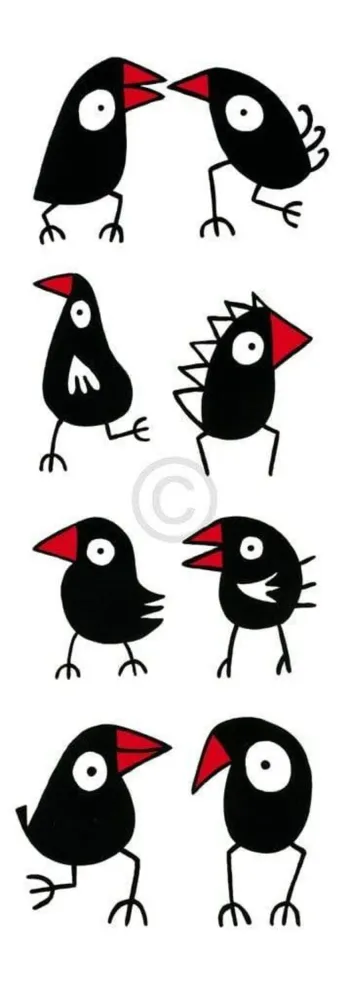 Kunstdruck Birdman Hans Lan - Let's walk and talk 35x100cm