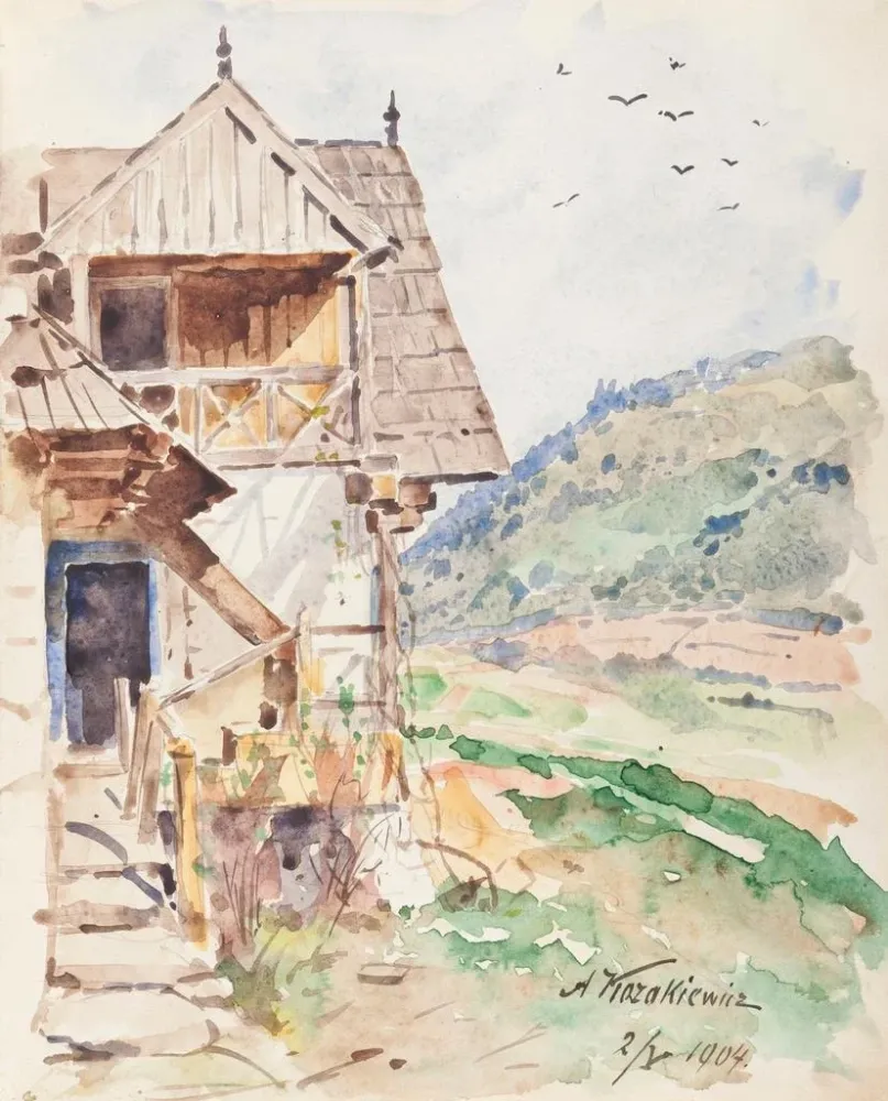 Kunstdruck Buch zum Gedenken die Aktivitäten des Szczawnica-Gartens, Blick auf Jarmut - Antoni Kozakiewicz | Kunstdruck