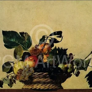 Kunstdruck Caravaggio - Cesto di frutta 80x56cm