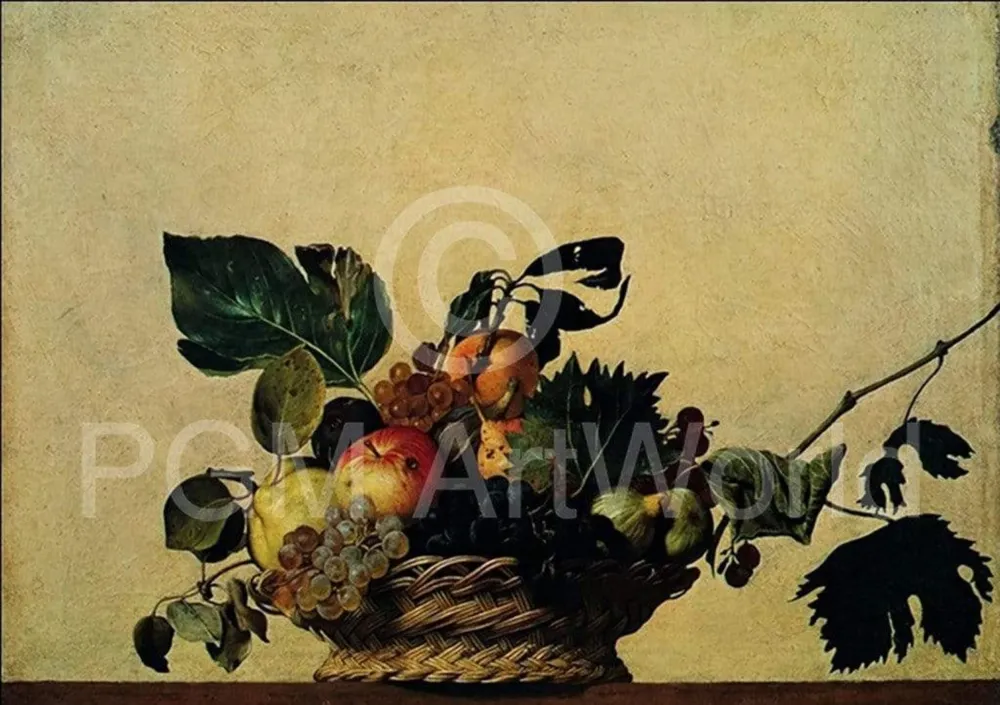 Kunstdruck Caravaggio - Cesto di frutta 80x56cm