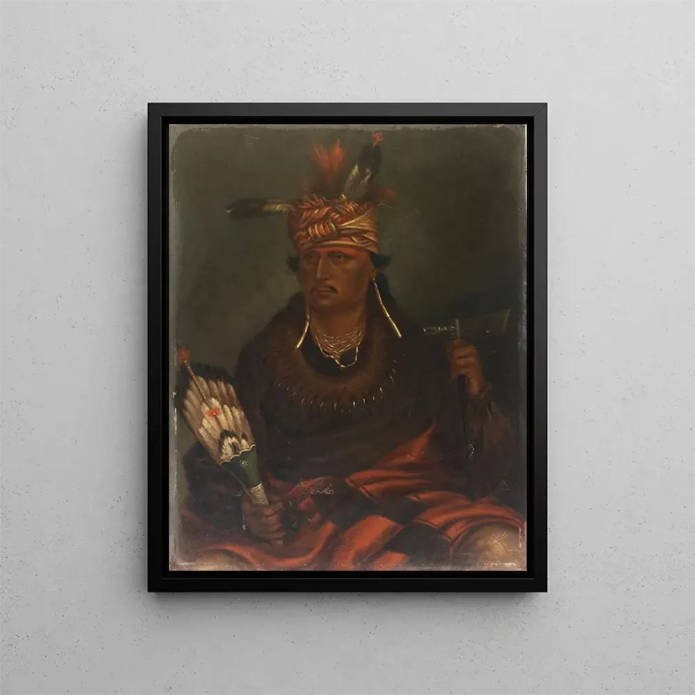 Kunstdruck Chetanwoakutoamang Der falke, der beim Gehen jagt - Antonio Zeno Shindler | Reproduktion