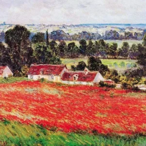 Kunstdruck Claude Monet - Field Poppies 100x70cm