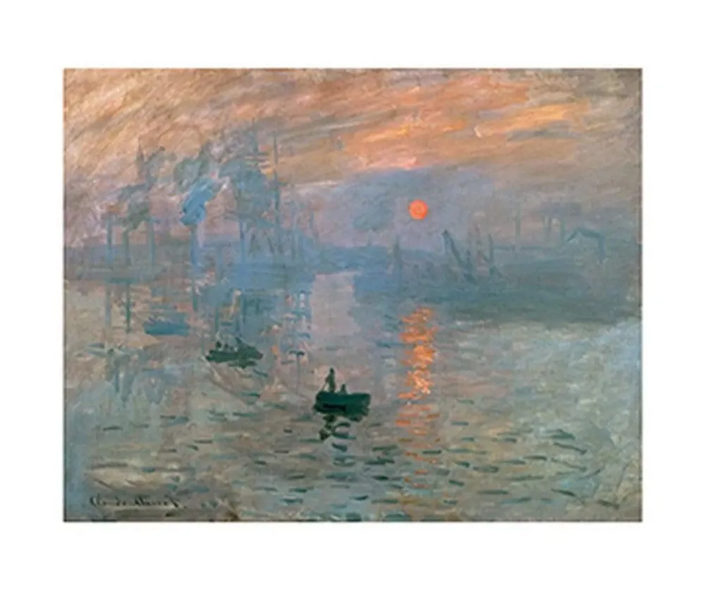 Kunstdruck Claude Monet - Impression (Sonnenaufgang) 80x60cm