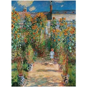 Kunstdruck Claude Monet - Le jardin de l'artiste 50x70cm