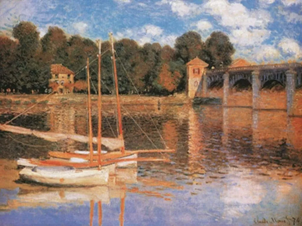 Kunstdruck Claude Monet - Il ponte di Argenteuil 80x60cm