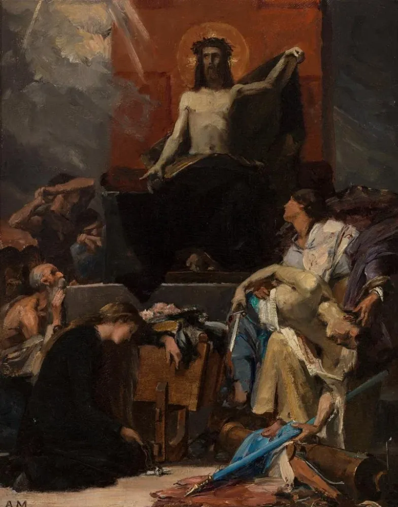 Kunstdruck Das Christus der Erlöser: Der Christus ruft die Betrübten - Albert Pierre - René Maignan | Reproduktion