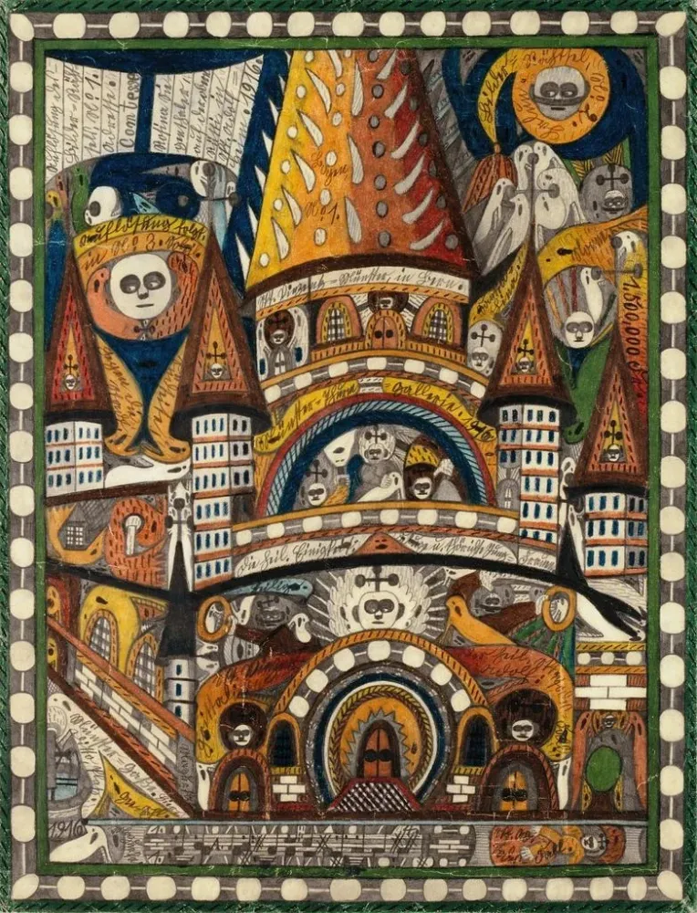Kunstdruck der Kathedrale Saint-Vincent de Berne - Adolf Wölfli