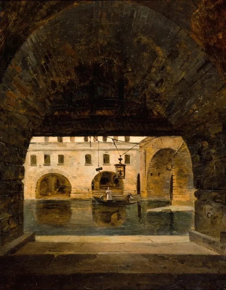 Kunstdruck des Gemäldes Die Cagnards de l'Hôtel-Dieu - Alexandre Pau de Saint-Martin