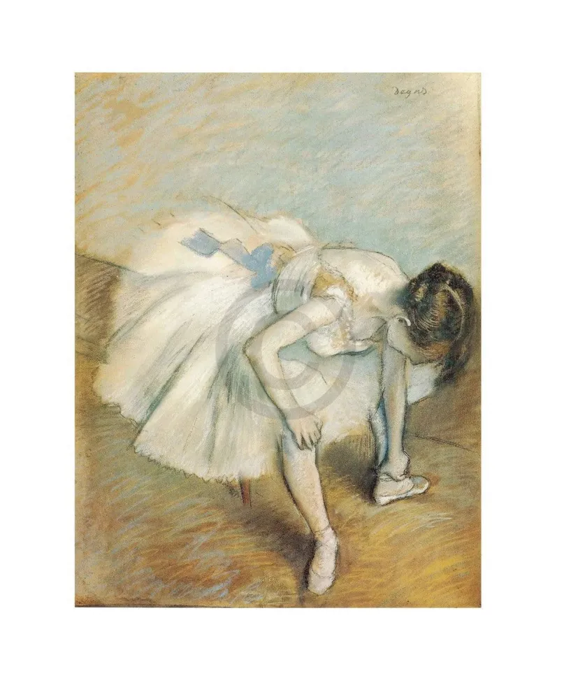 Kunstdruck Edgar Degas - Danseuse nouant son brodequin 24x30cm