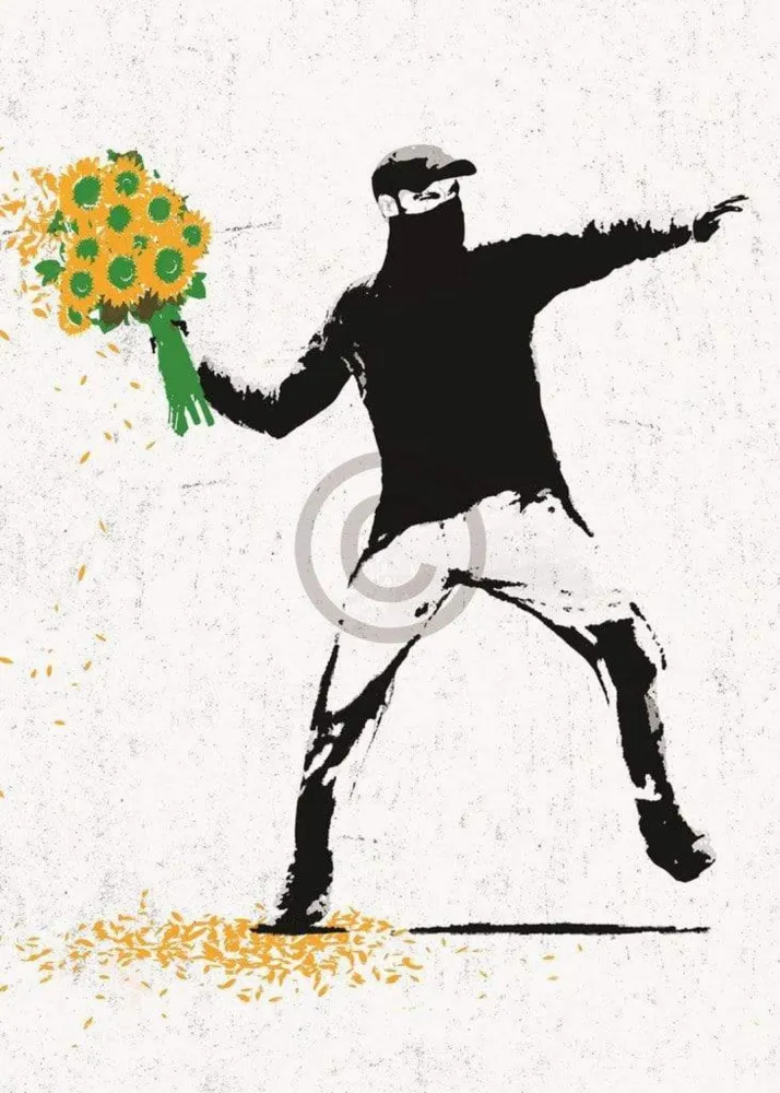 Kunstdruck Edition Street - Flower thrower 50x70cm