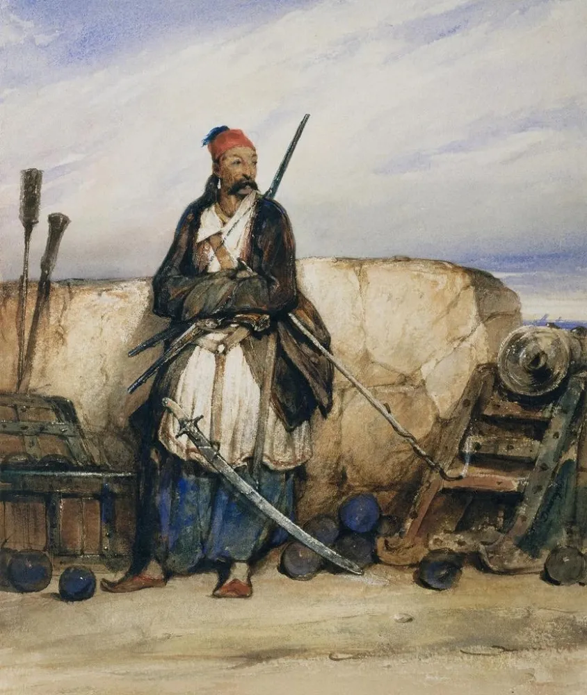 Kunstdruck Ein türkischer Artillerist - Alexandre-Gabriel Decamps | Reproduktion