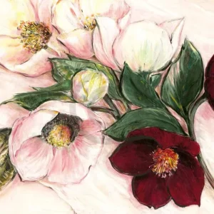 Kunstdruck Elisabeth Krobs - Elegant Anemones 100x70cm