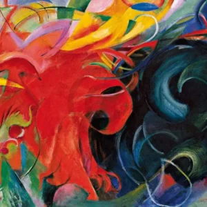 Kunstdruck Franz Marc - Kämpfende Formen 29.7x21cm