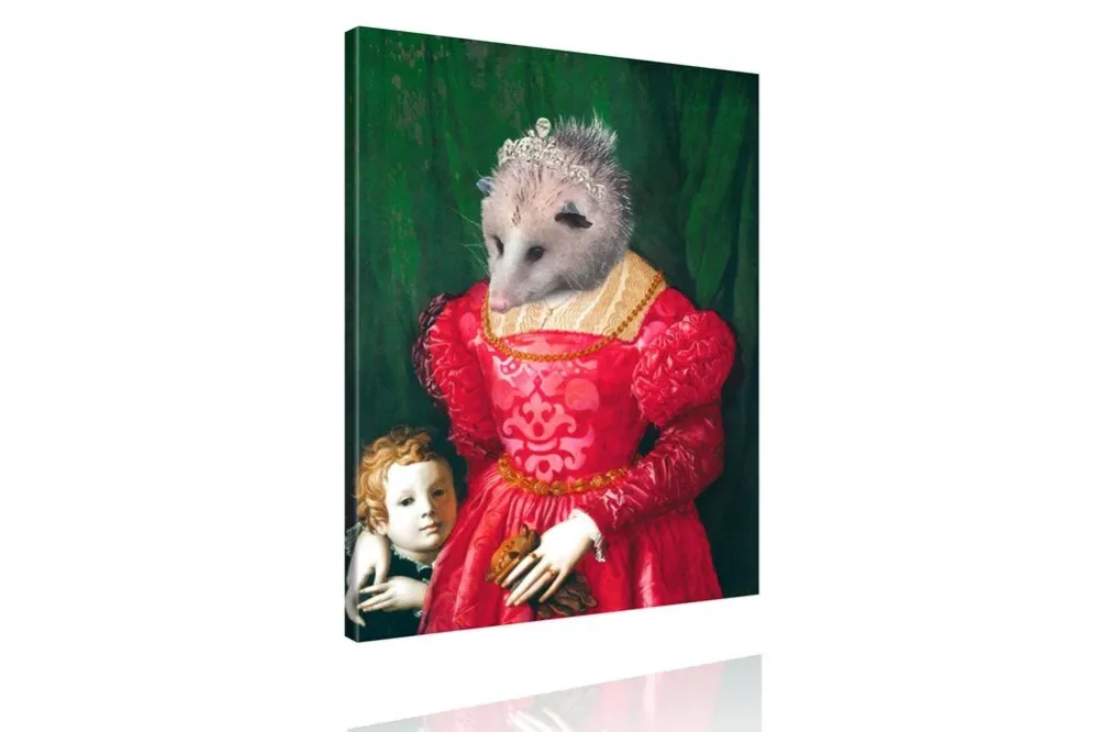 Kunstdruck - Gemälde mit Twist - Königin von Opossum