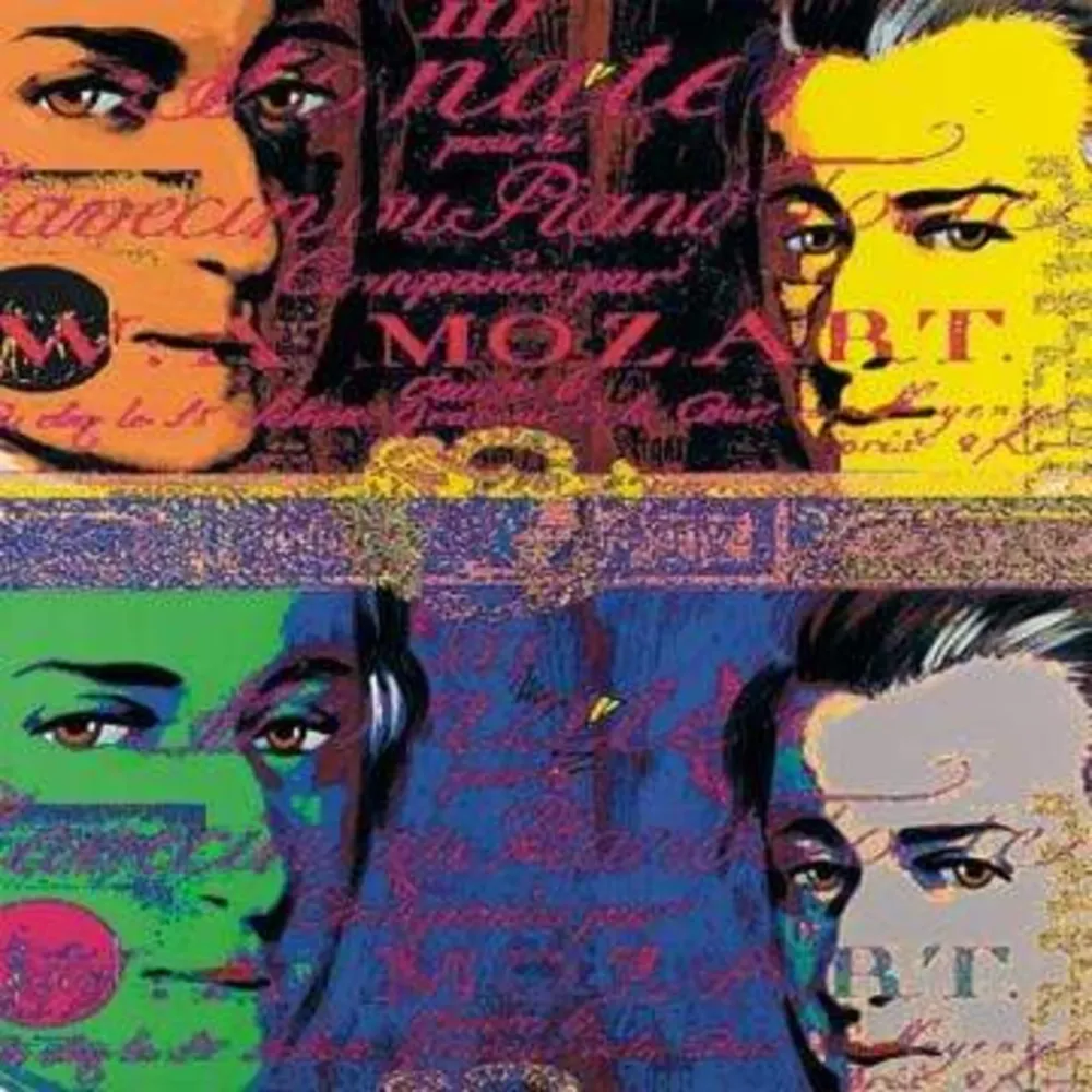 Kunstdruck Günter Edlinger - Mozart 1 80x80cm