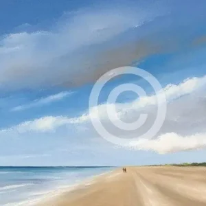 Kunstdruck Hans Paus - Along Sea I 100x50cm