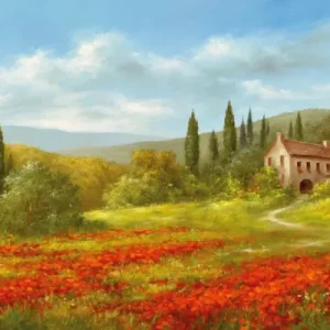 Kunstdruck Heinz Schölnhammer - Tuscan Beauty II 100x50cm