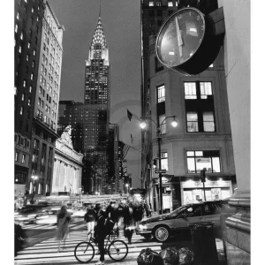 Kunstdruck Henri Silberman - Chrysler Clock 60x80cm