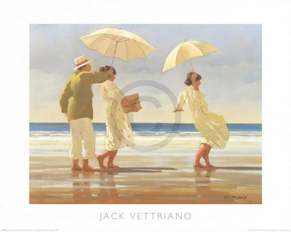 Kunstdruck Jack Vettriano - Picnic Party 50x40cm
