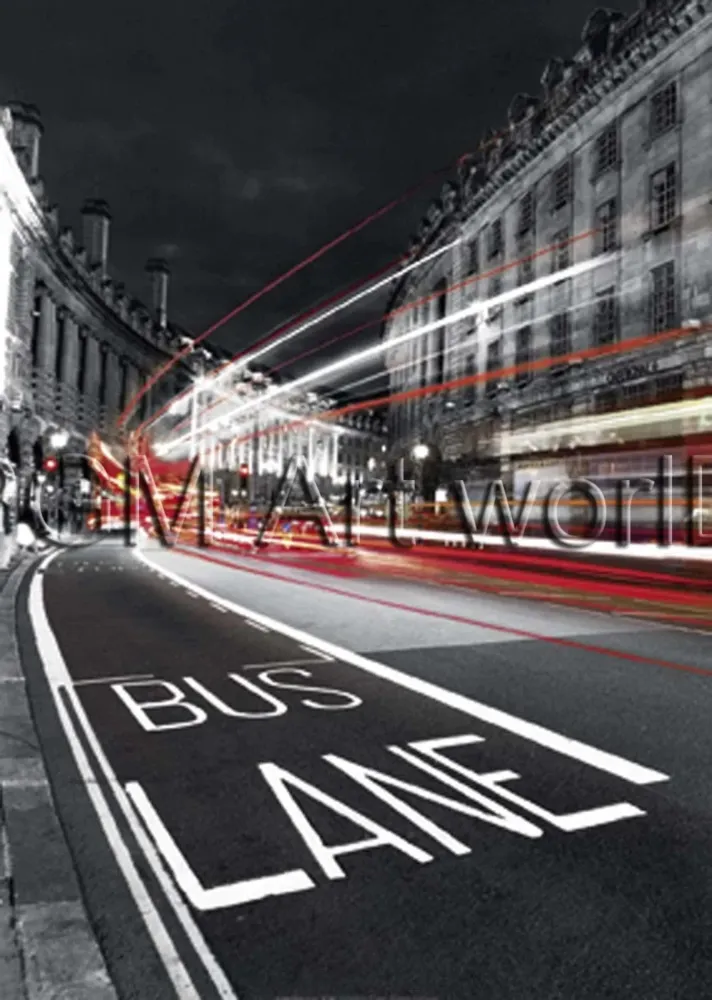 Kunstdruck Jean-Jacques Bernier - Bus Lane 50x70cm