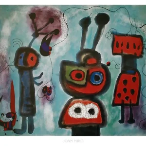 Kunstdruck Joan Miró - Loiseau au regard calme 80x60cm