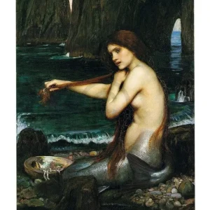 Kunstdruck John William Waterhouse - Mermaid 60x80cm