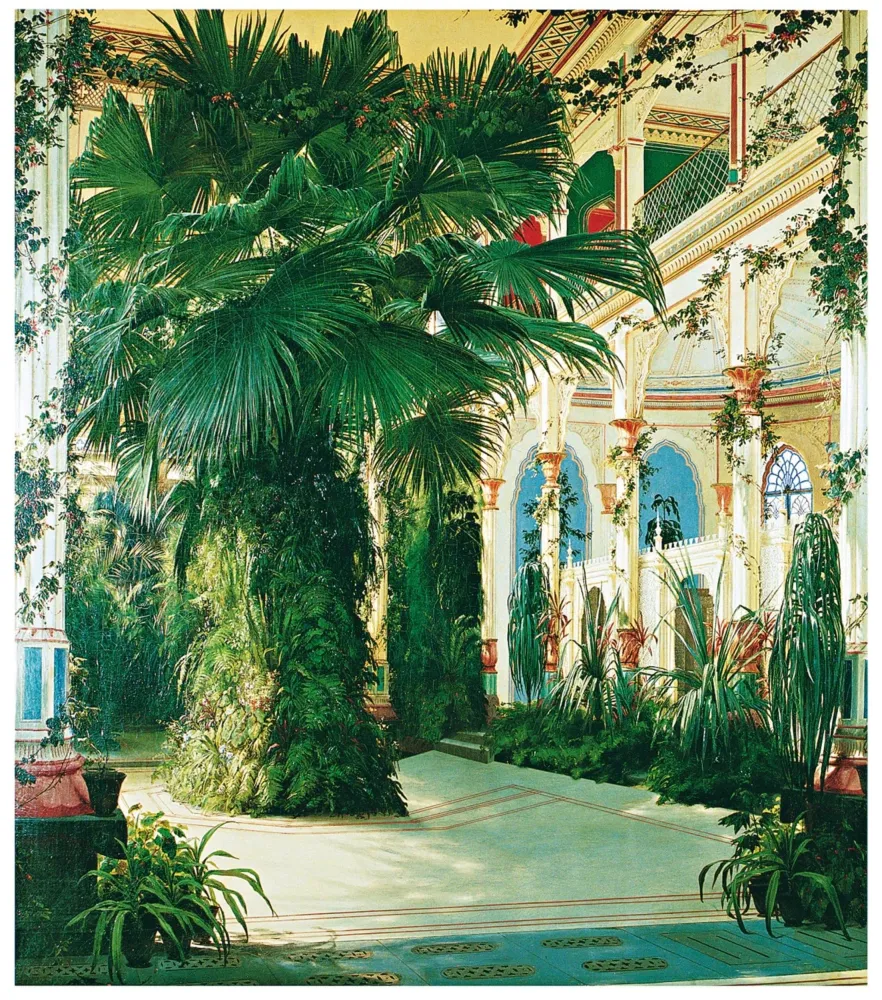 Kunstdruck Karl Blechen - Interior Palm House 84x96cm