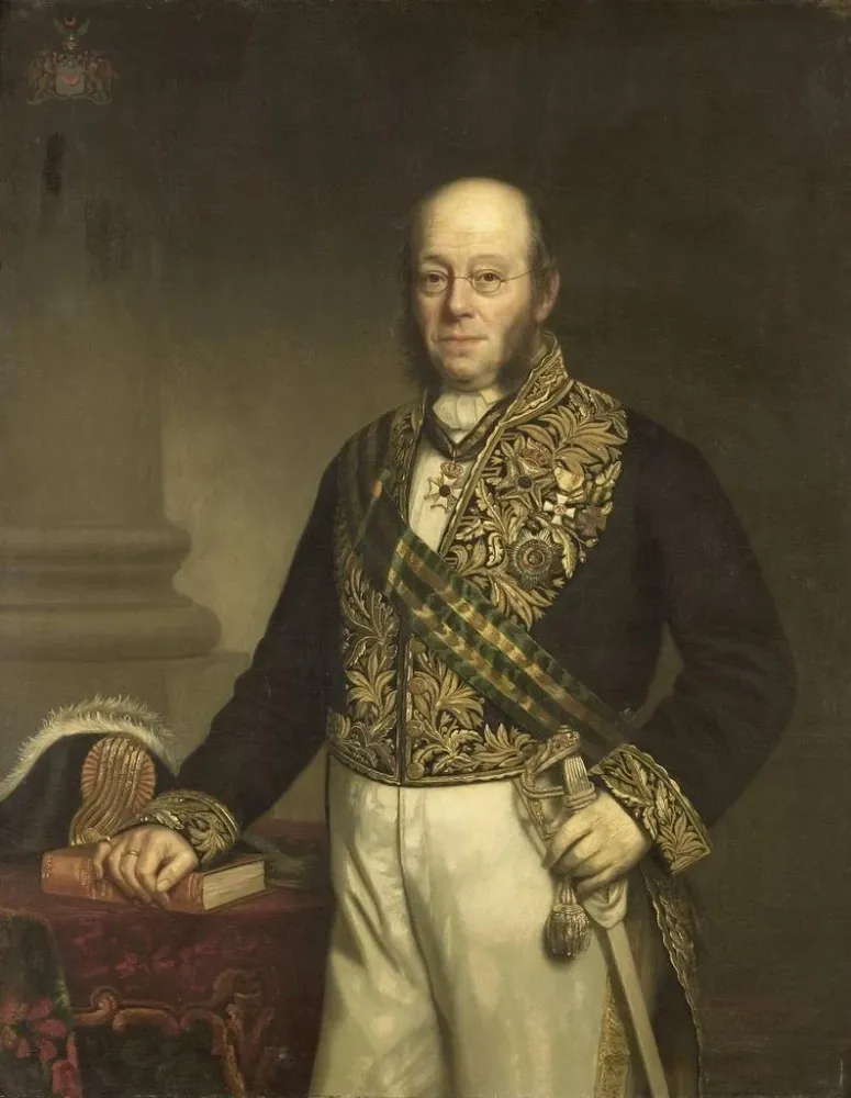 Kunstdruck Ludolph Anne Jan Wilt Baron Sloet van de Beele 1806-90 Gouverneur général 1861-66 - Barend Leonardus Hendriks