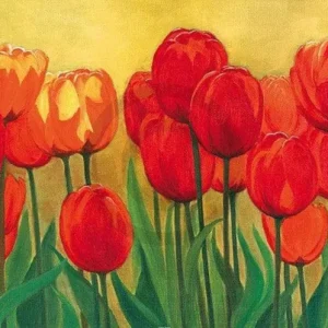 Kunstdruck Marianne Bernhardt - Frühlingsgarten 100x50cm