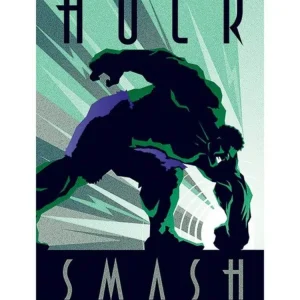 Kunstdruck Marvel - Deco Hulk - 60x80cm