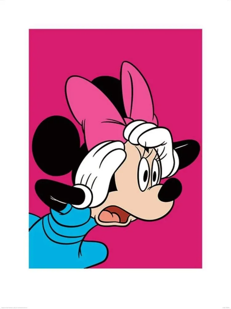 Kunstdruck Minnie Mouse - Shocked 60x80cm