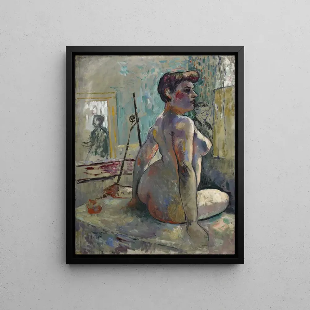Kunstdruck Nackt im Atelier, La Croupe, Rue Boursault - Henri Manguin | Reproduktion