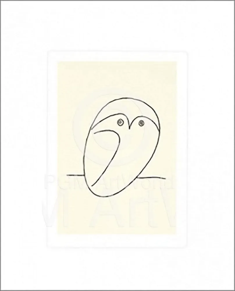Kunstdruck Pablo Picasso - Le Hibou 50x60cm