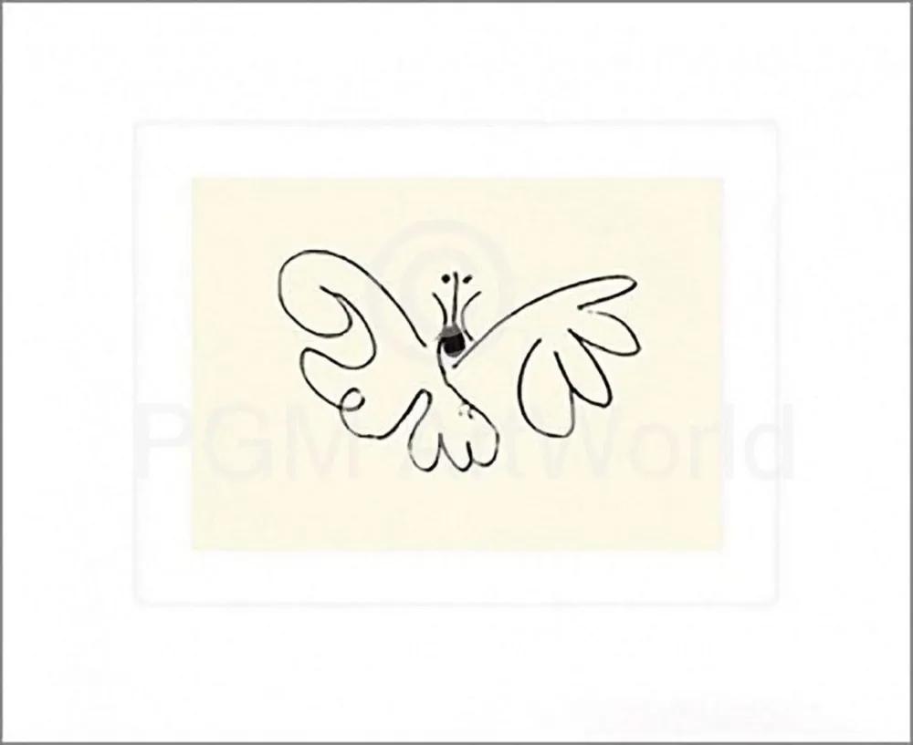 Kunstdruck Pablo Picasso - Le Papillon 50x60cm