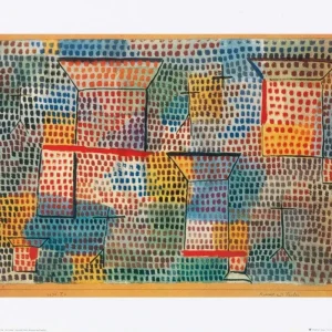 Kunstdruck Paul Klee - Kreuze und Säulen 50x40cm