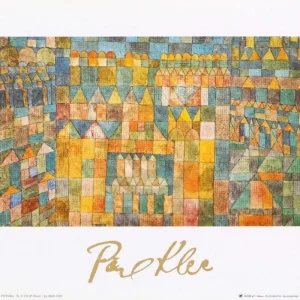 Kunstdruck Paul Klee - Tempelviertel von Pert, 1928 30x24cm