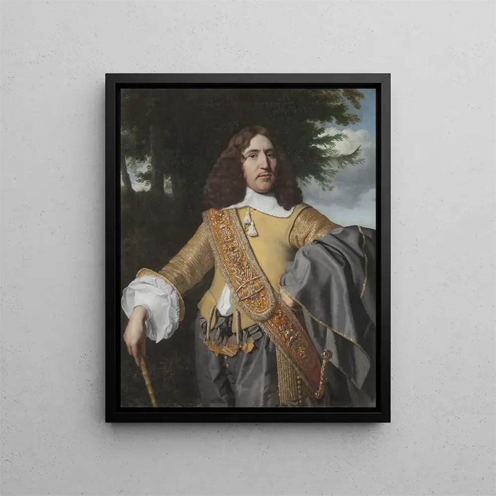 Kunstdruck Portrait de Louis De Geer le Jeune 1622-1695 - Bartholomeus van der Helst | Reproduktion